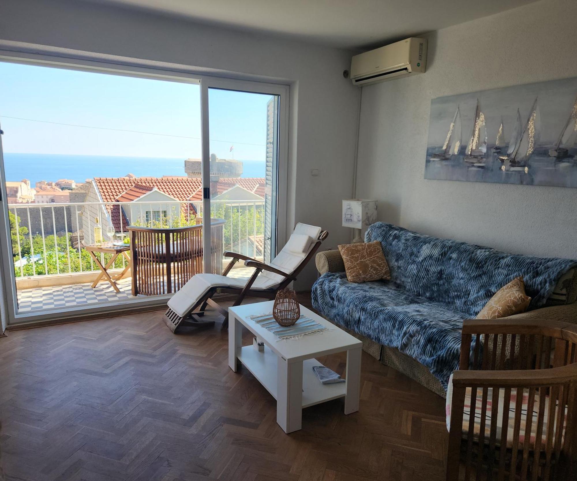 Sea And Old City View Apartment Dubrovnik Dış mekan fotoğraf